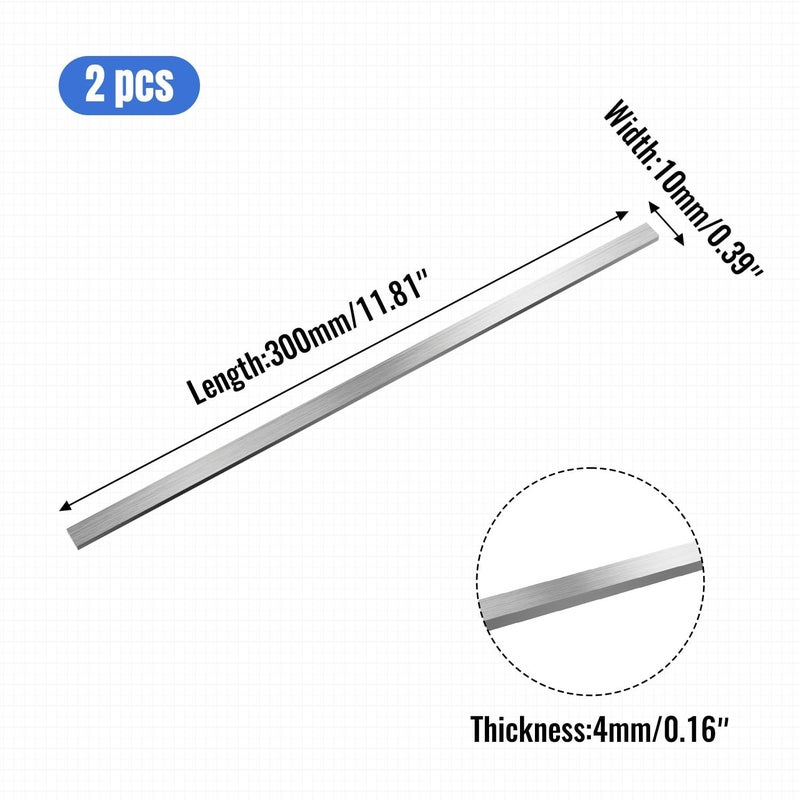 SUNKOO 304 Stainless Steel Flat Bar 2PCS, 5/32" Thick 3/8" Wide 12" Long, Brushed Finish, Durable Versatile Trim Strips, Easy to Shape for DIY, Kitchen, Home Repairs - Image 2